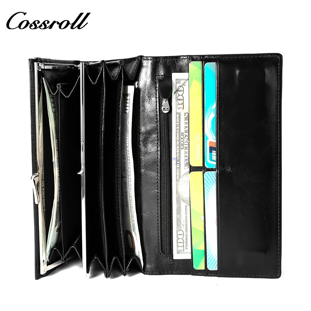 World Best Selling Products wallets for women fashionable oil wax leather