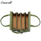 Colorful Snake Print Cowhide Multi-Layer Accordion Handbag, Multi-Functional Hand & Crossbody Shoulder Bag
