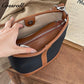 Simple fashion color collision commuter 2025 new togo head layer cowhide bucket bag shoulder bag