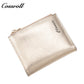 New leather wallet short first layer cowhide women's advanced sense purse small purse for women pearl pattern