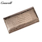 2024 Hot New Products real leather long   crocodile texture patent leather