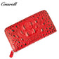 Factory custom short simple leather purse for women cowhide coin bag for women purse money clip