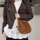 Suede Bucket Bag for Women, High-End Niche Design, Single Shoulder Underarm Crossbody Bag