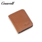 Brown short leather coin purse