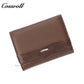 Genuine leather women's long wallet, tri-fold with clasp, simple and versatile women's clutch