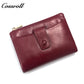 New leather women's long purse zipper wallet Large capacity waxed cowhide coin purse card bag factory custom