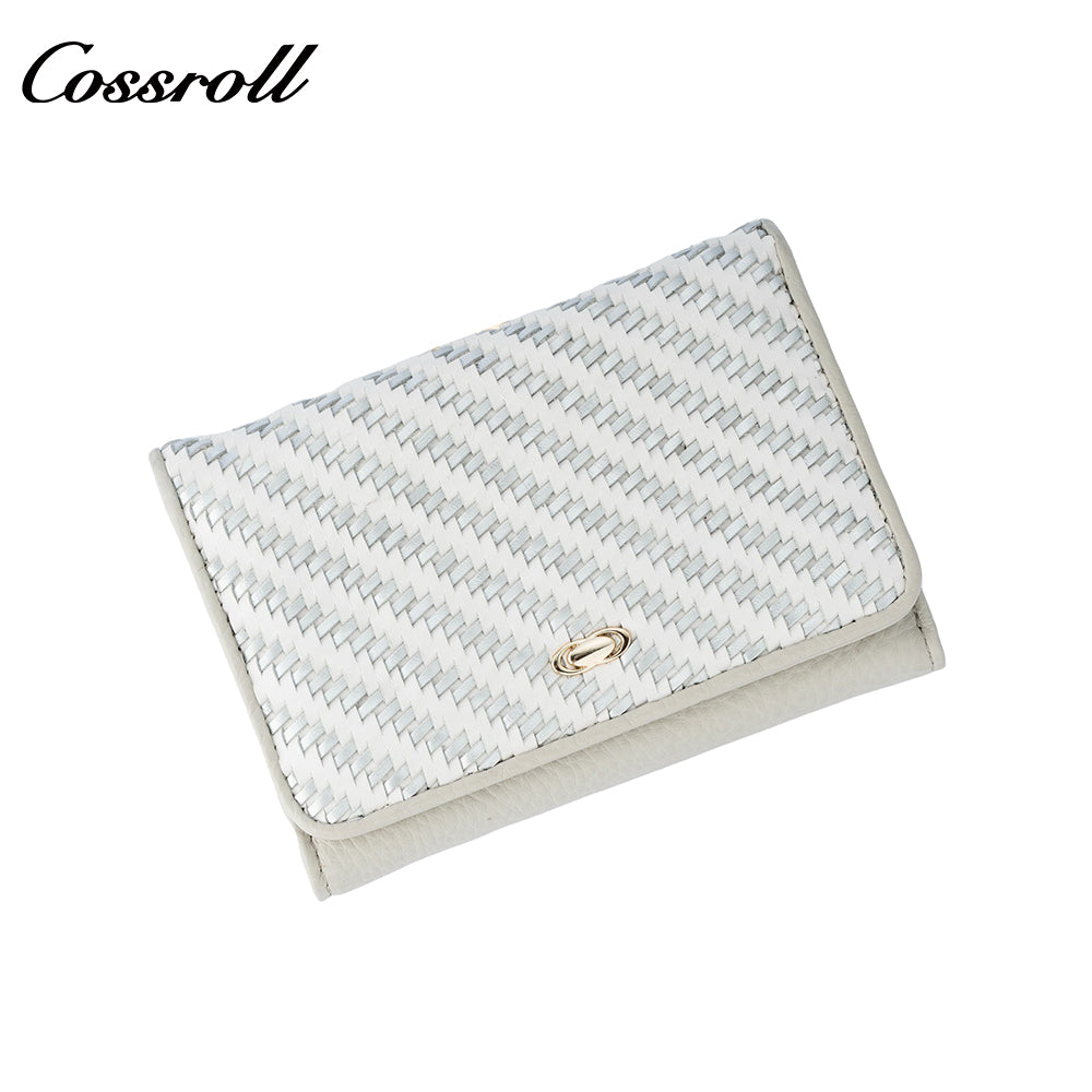 Premium sense of change purse ladies small wallet short buckle simple leather fashion clutch wallet light luxury new models