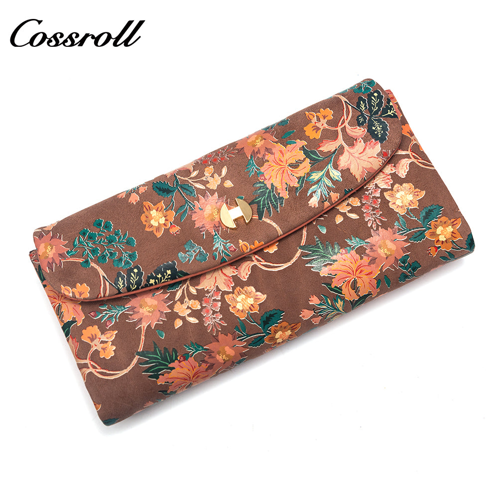 China Professional Customized manufactory for women geniune leather wallet