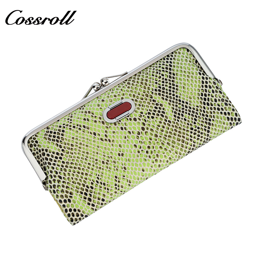 Retro multifunctional folding clip long coin purse new portable versatile multi card position ladies  wallet
