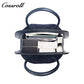 Velvet Patchwork Handbag for Women, Minimalist Retro Style Top Handle Bag, Versatile Commuter Shoulder Bag