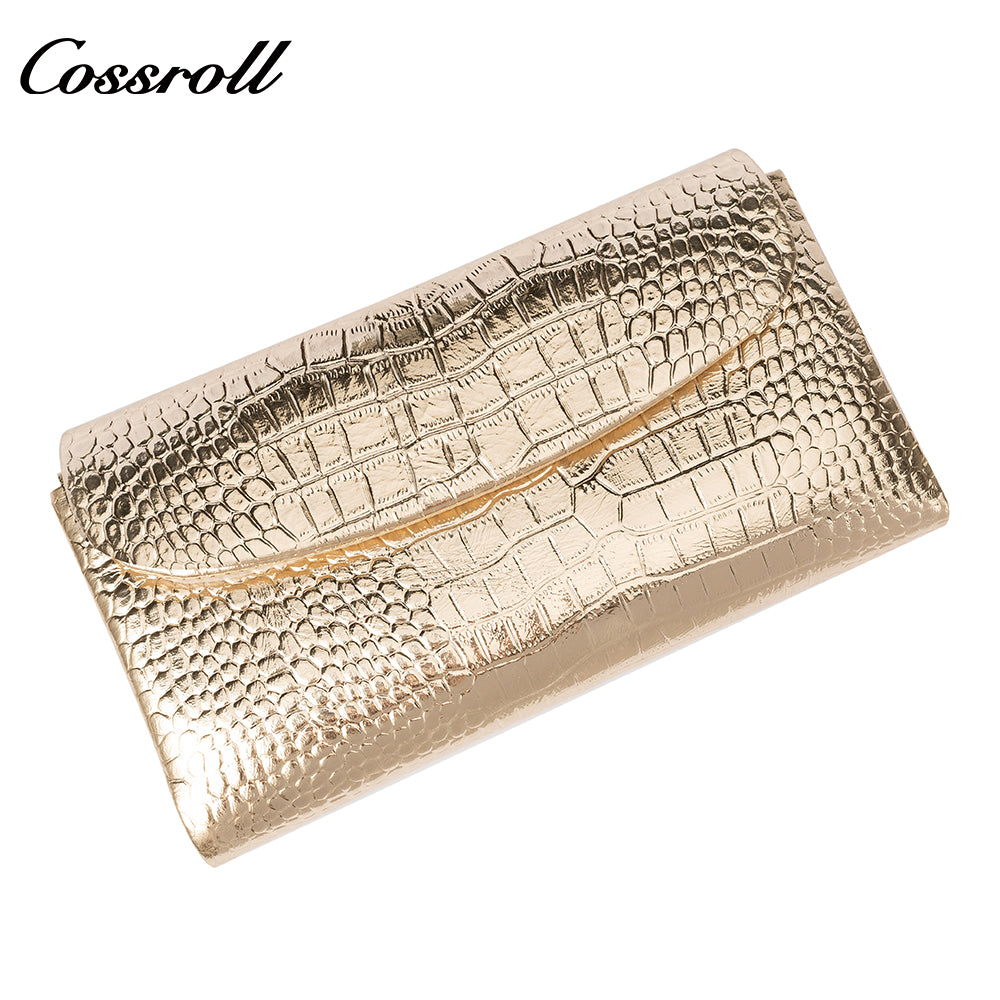 Factory Directly Supply Wallets for women  crocodile texture patent leather