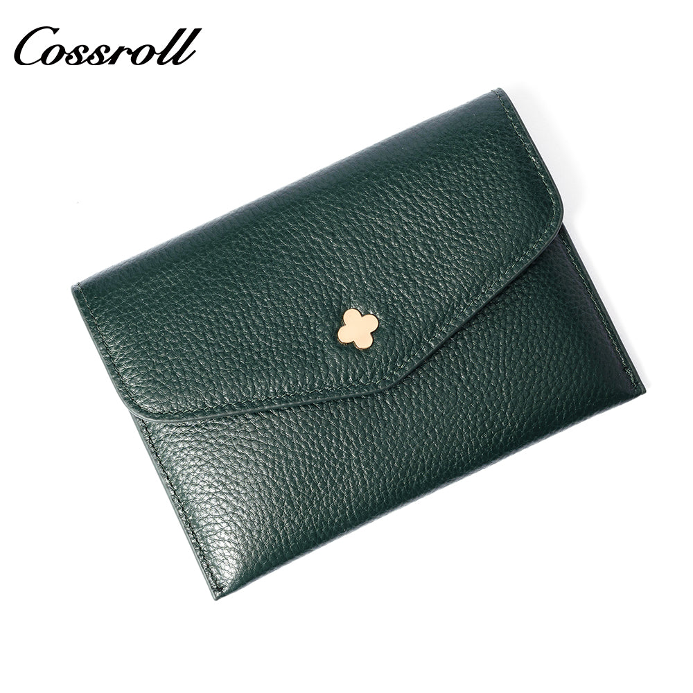 Wholesale High Quality  ladies purse  geniune leather wallet  Lychee leather