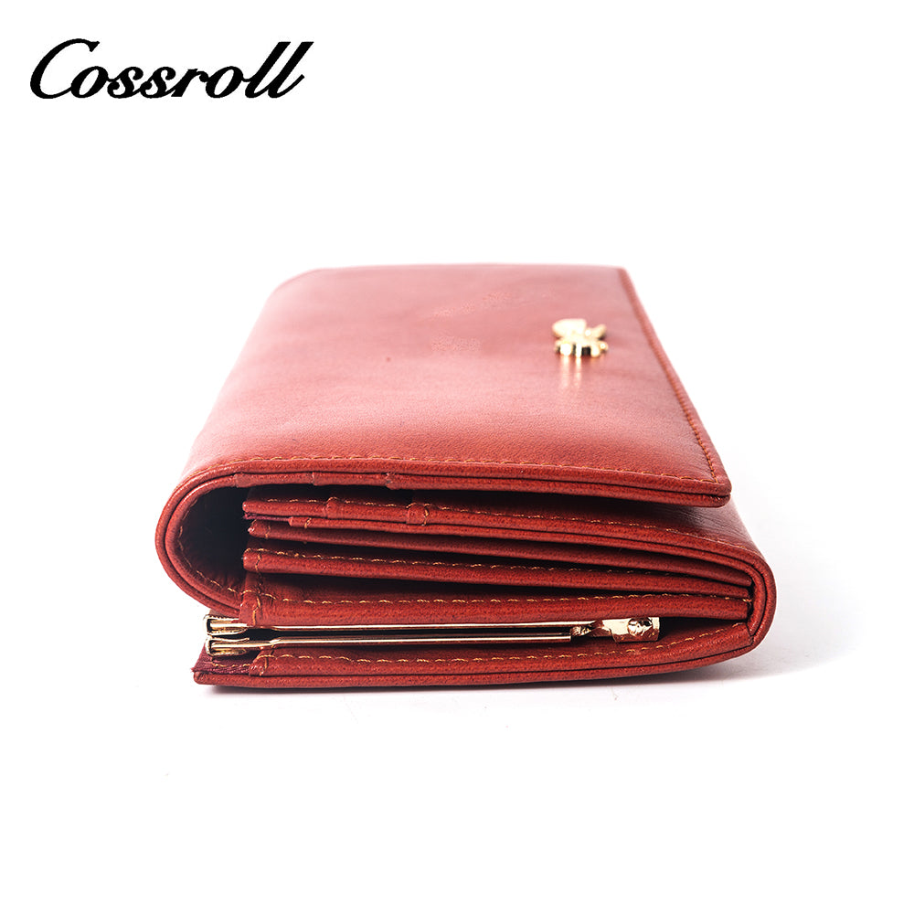 2023 Best New Products dark blue long leather wallet women With Top Selling