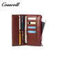 Snake Printed Long Zip Women's Genuine Leather Wallet