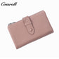 Women's Long Genuine Leather Multi-Card Slot Simple First Layer Cowhide Vertical Wallet for Export