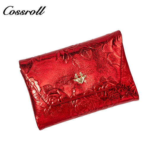 Best Selling  leather luxury  women small wallet Genuine Leather