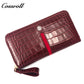 Best Selling Quality ladies dollar bill wallet crocodile texture Genuine Leather