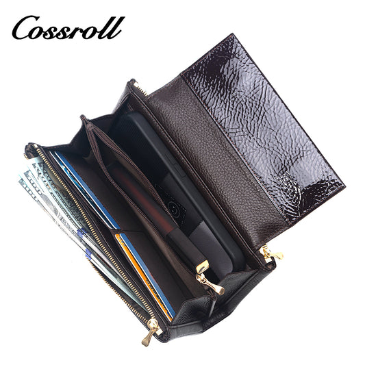 New Material black genuine leather wallets for women With Wholesale Price