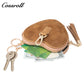 Women's Heart-Shaped Leather Coin Purse, Can Store Coins, Earphones, Lipstick, and Accessories