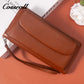 Brown lychee grain leather wallet