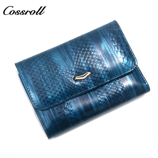 2023 Hot New Products real leather long   crocodile texture patent leather