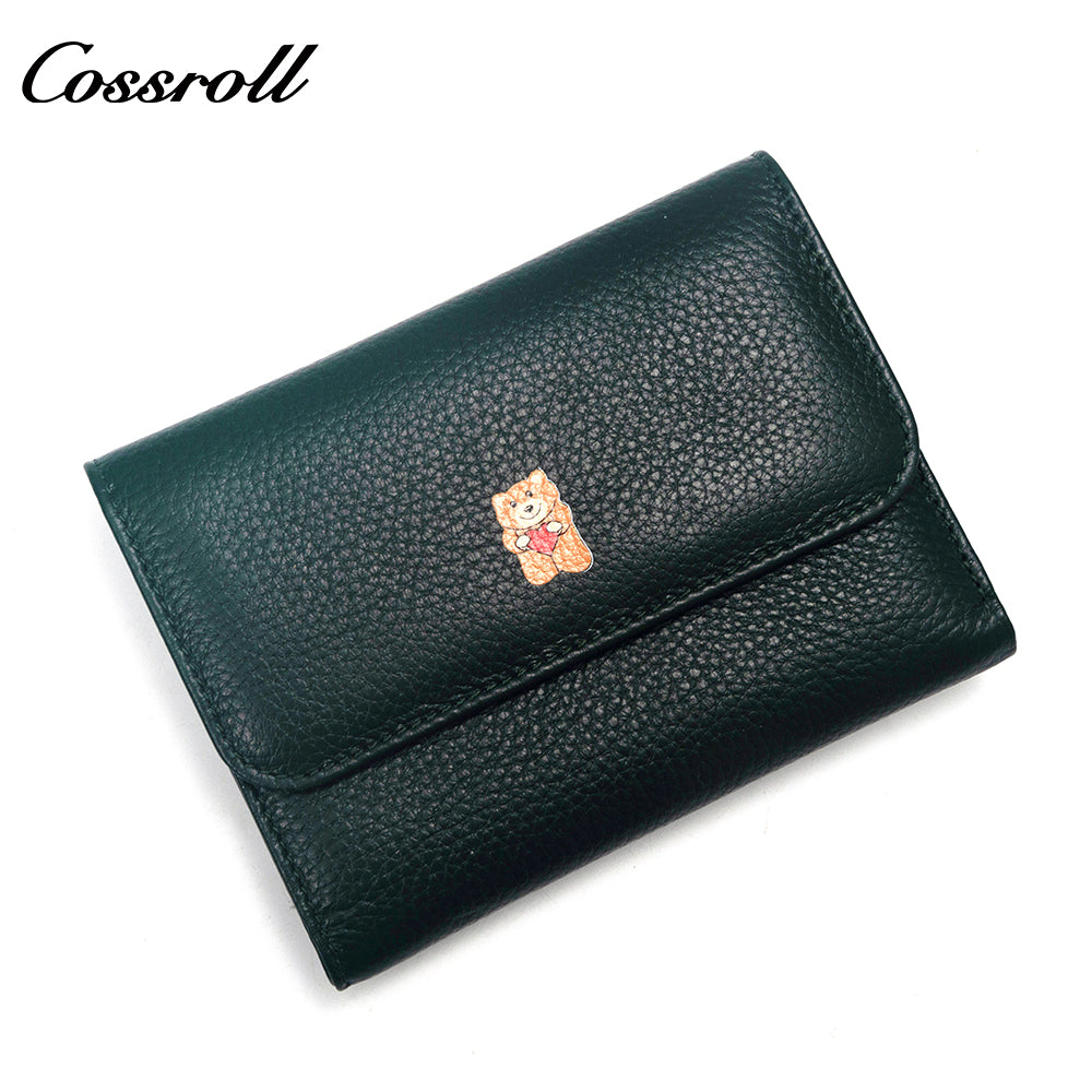 Wholesale High Quality  ladies purse  geniune leather wallet  Lychee leather