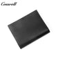 Men's Genuine Leather Bifold Short Wallet, Business Plain Cowhide Ultra Slim Multi-Slot Card Holder, Minimalist Men's Purse