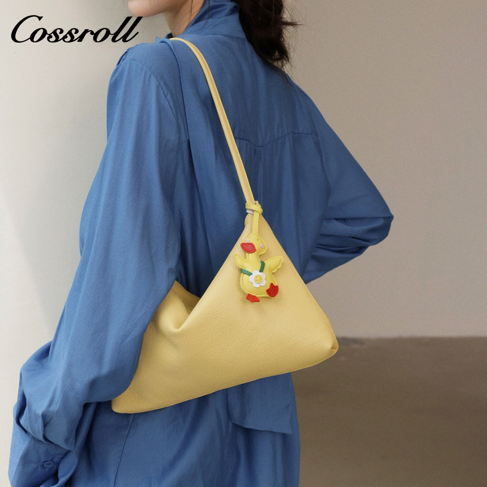 Genuine Leather Women's Bags Large Capacity Lazy Style Shoulder Armpit Bag