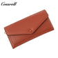 Factory custom short simple leather purse for women cowhide coin bag for women purse money clip