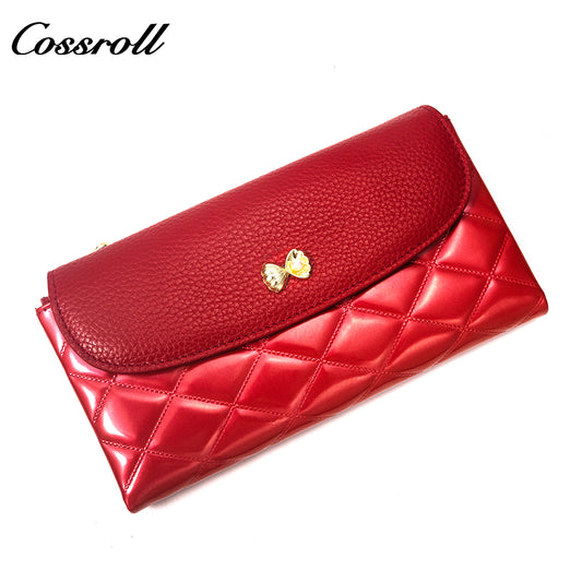 The Best China good quality leather purse women patent leather