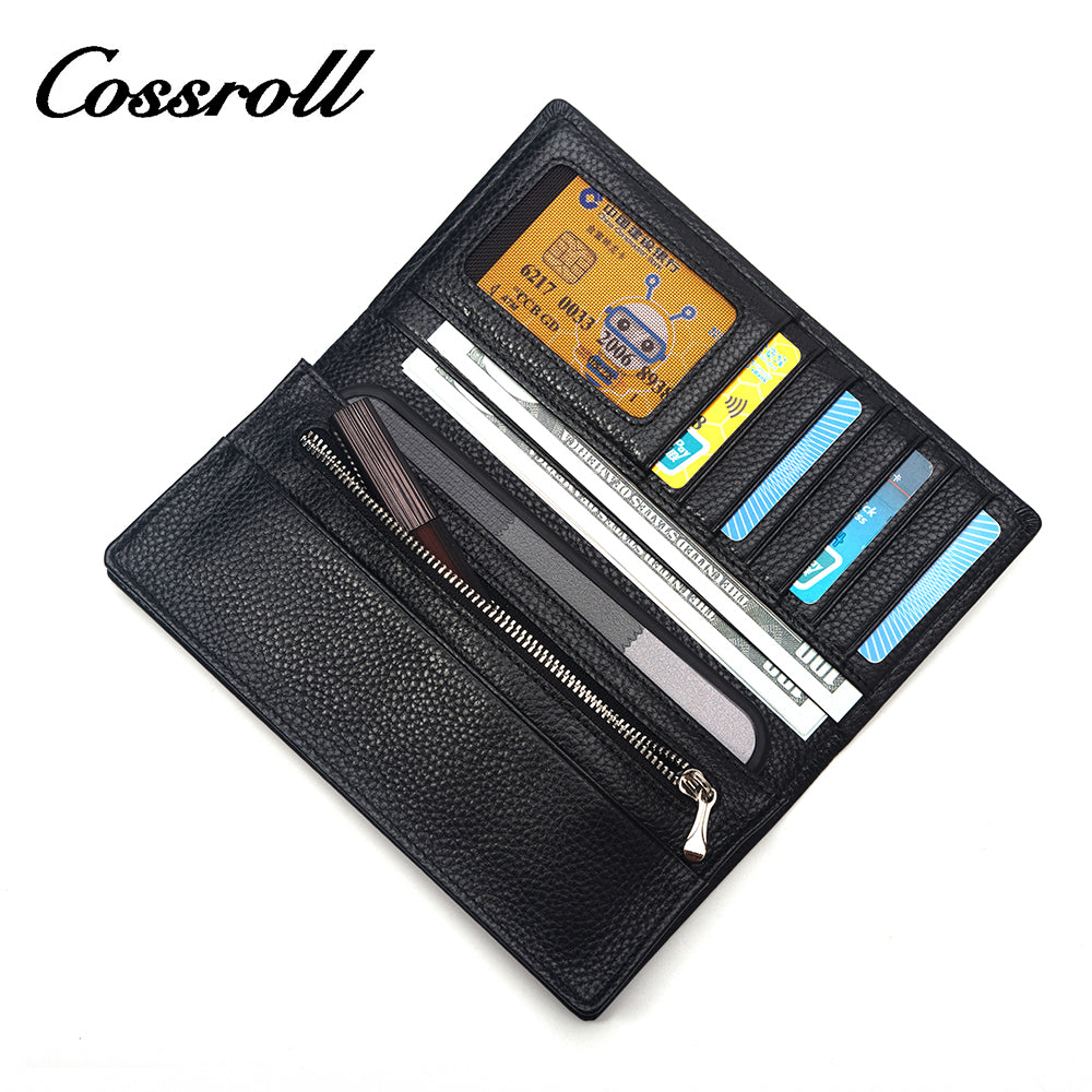 2023 New Product black small leather wallet women's with factory price