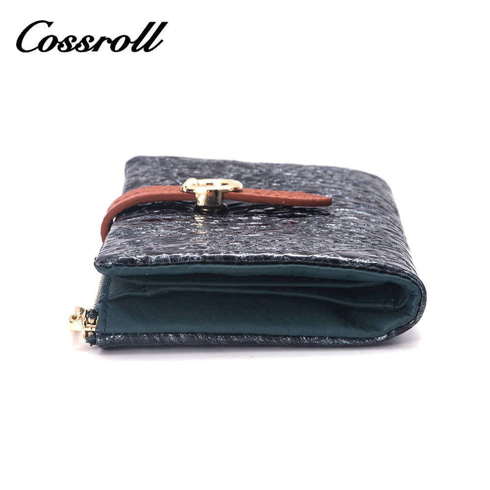 2023 Best New Products dark blue long leather wallet women With Top Selling