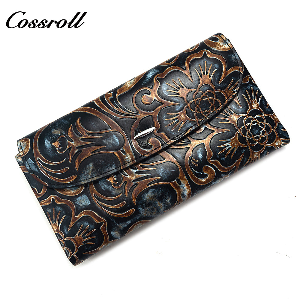 Trendy and Durable Genuine Leather Women's Wallets Women's Short classic