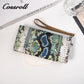 New snakeskin print leather wallet