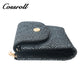 Brand New slim black leather wallet women With High Quality