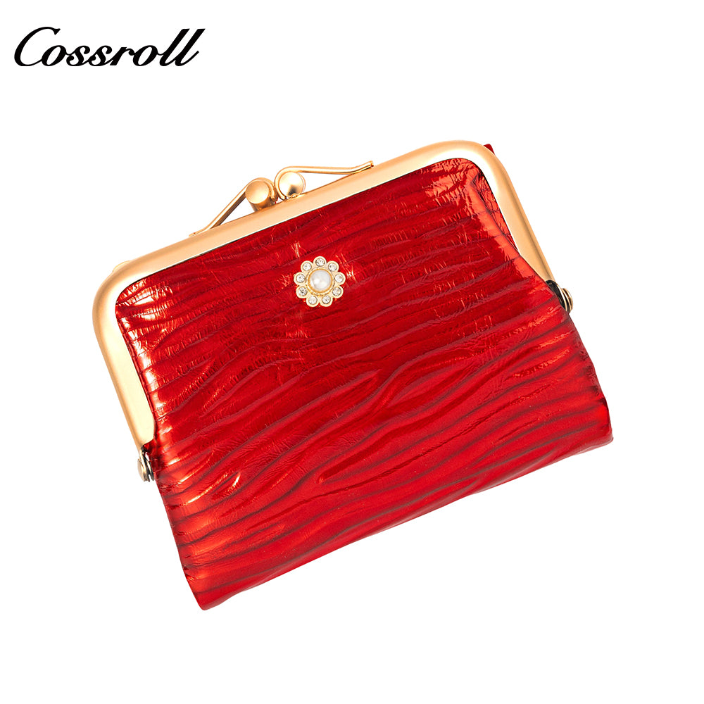 Best Selling  leather luxury  women small wallet Genuine Leather