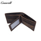 Men's Crazy Horse Leather Wallet, Large Capacity, Multiple Card Slots, Simple Short Design