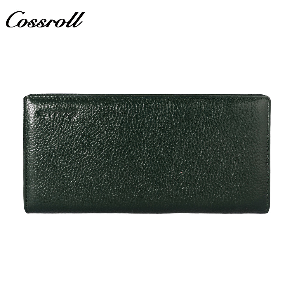 Most Popular best brand leather long  wallet female  Genuine Leather