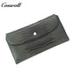 Genuine leather wallet for women, soft cowhide, long multi-functional tri-fold clutch