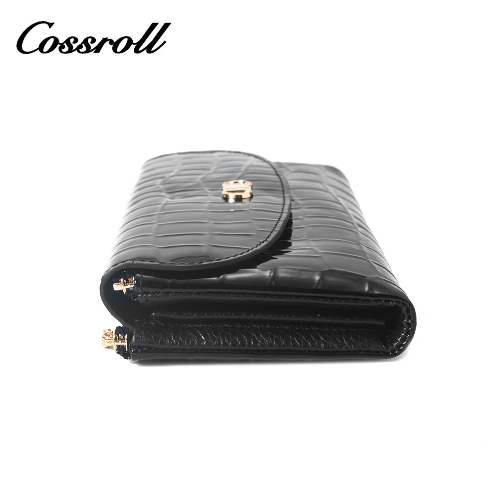 2023 Best New Products dark blue long leather wallet women With Top Selling