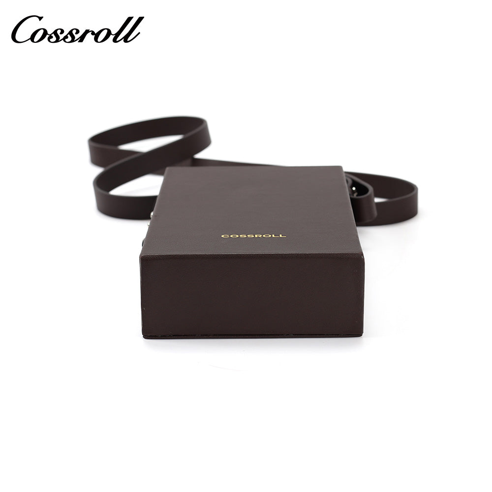 First-layer cowhide square small crossbody bag, minimalist and niche handheld single-shoulder mini phone bag