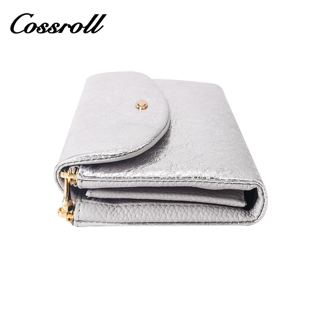 2023 Best New Products dark blue long leather wallet women With Top Selling