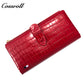 Comfortable New Design green personalised  crocodile texture Genuine Leather