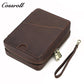 Crazy Horse Leather pipe bag Double bucket bag Pipe Accessories Tobacco storage bag Leather