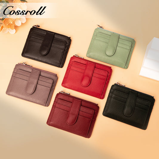 Professional Manufacturer large leather purse manufacturers custom multi-card geniune leather wallet