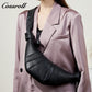 Coson croissant niche design sheepskin lazy dumpling bag leather women's bag tide crossbody bag
