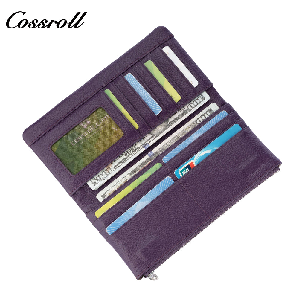 Women's wallet European and American vintage single zipper wallet snake print fashion large capacity card case