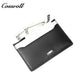 Genuine Leather Ultra Slim Zipper Card Holder, All-in-One Coin & Credit Card 2-in-1 Mini Portable Wallet for Men & Women