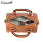 Top-grain leather Boston bag, premium vintage handbag for women, can be carried by hand, on the shoulder, or crossbody
