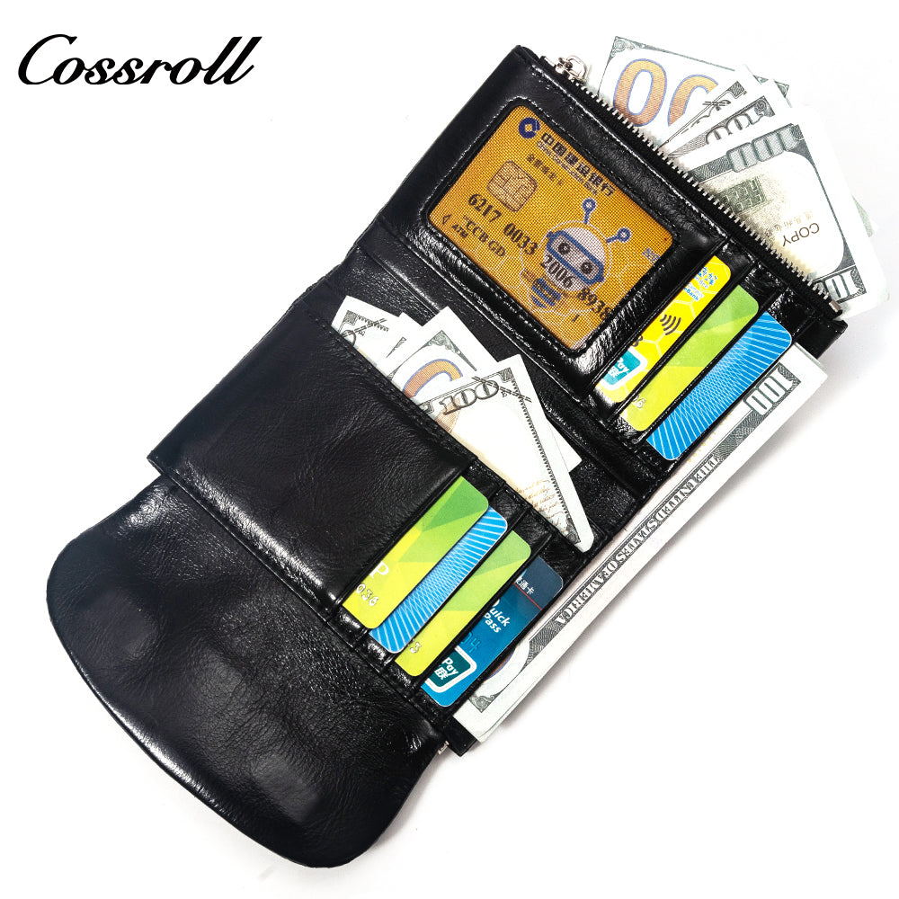 2023 New Arrival  wallets for women fashionable oil wax leather